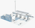 Reliance 加油站 3D模型