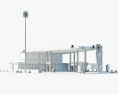 Hindustan Petroleum gas station 3d model