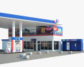 Hindustan Petroleum Stazione di servizio Modello 3D