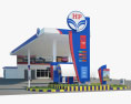 Hindustan Petroleum Posto de gasolina Modelo 3d