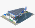 Hindustan Petroleum estación de servicio Modelo 3D