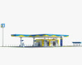 Bharat-Petroleum Stazione di servizio Modello 3D
