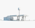 Bharat-Petroleum Tankstelle 3D-Modell