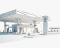 Bharat-Petroleum ガソリンスタンド 3Dモデル
