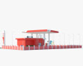 Essar ガソリンスタンド 3Dモデル