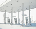 Nayara gas station 3d model
