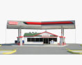 Conoco gas station 3d model
