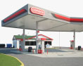 Conoco ガソリンスタンド 3Dモデル