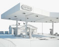 Conoco ガソリンスタンド 3Dモデル