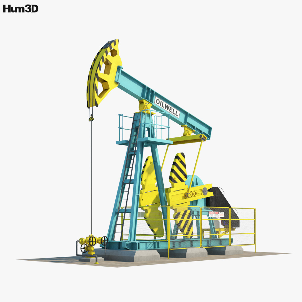 Oil Pumpjack 3D model