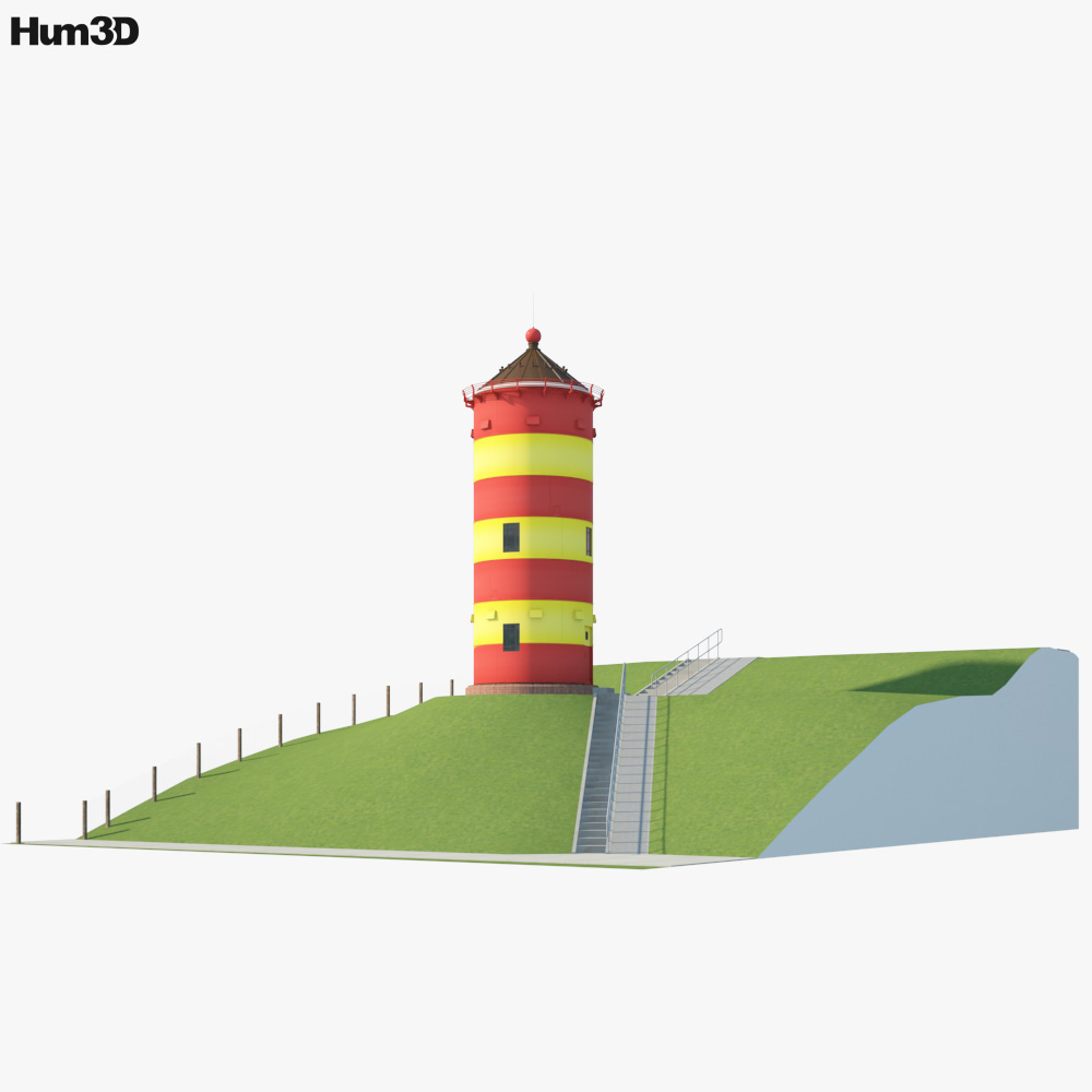 Пілсумський маяк 3D модель
