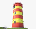 Pilsum Lighthouse Modelo 3d
