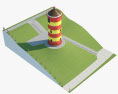 Pilsum Lighthouse 3D 모델 