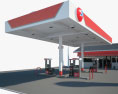 76 gas station 001 3d model