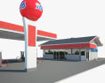 76 gas station 001 3d model