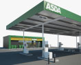 ASDA gas station 001 3d model