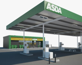 ASDA Station-service 001 Modèle 3D
