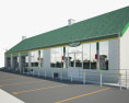 BP gas station 001 3d model
