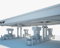 Chevron gas station 001 3d model