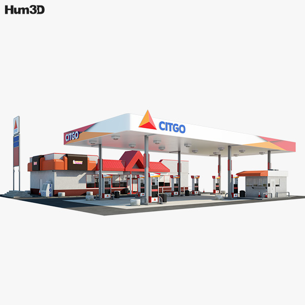 Citgo gas station 3D model