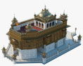 Templo Dourado Modelo 3d