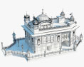Templo Dorado Modelo 3D