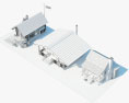 Blockhaus 3D-Modell