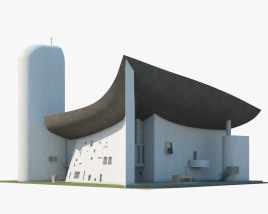 Capela de Notre-Dame-du-Haut Modelo 3d