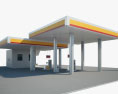 Shell estación de servicio 001 Modelo 3D