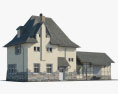 Traditionelles Landhaus 3D-Modell