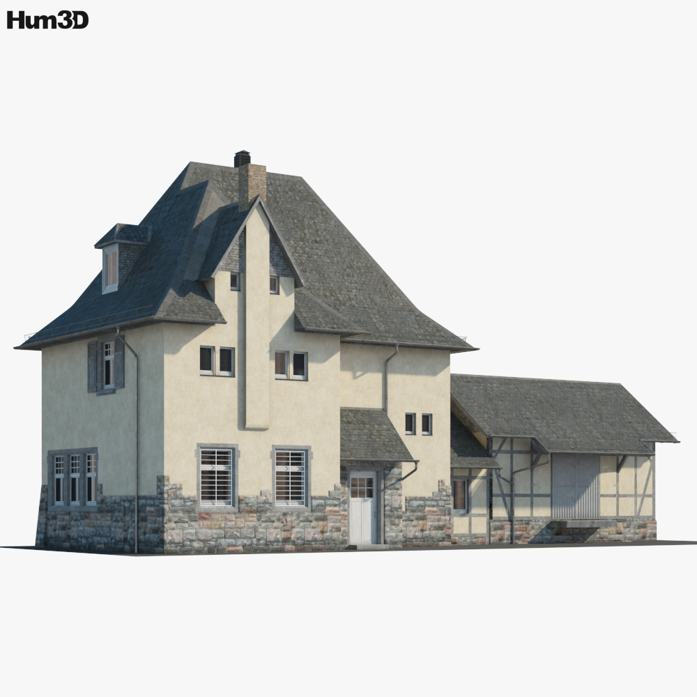 Traditional Country House 3D model