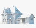 전통 컨트리 하우스 3D 모델 