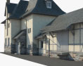 Traditionelles Landhaus 3D-Modell