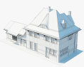 Традиційний заміський будинок 3D модель