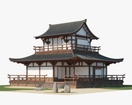 Traditional Japanese house 3D model
