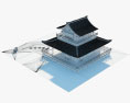 Традиційний японський будинок 3D модель