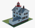 Old Yaquina Bay Lighthouse 3D-Modell