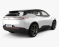 Byton Electric SUV з детальним інтер'єром 2020 3D модель back view