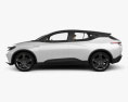 Byton Electric SUV HQインテリアと 2020 3Dモデル side view