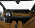 Byton Electric SUV con interior 2020 Modelo 3D dashboard