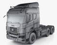 C&C U460 트랙터 트럭 2022 3D 모델  wire render