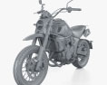 CF-Moto 700 CL-X Adventure 2024 3Dモデル clay render