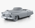 Cadillac Eldorado Convertibile 1953 Modello 3D clay render