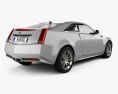 Cadillac CTS 2015 3d model back view