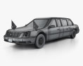 Cadillac DTS リムジン 2006 3Dモデル wire render