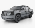 Cadillac Escalade EXT 2013 3Dモデル wire render