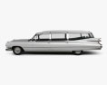 Cadillac Fleetwood 75 Miller-Meteor 霊柩車 1959 3Dモデル side view