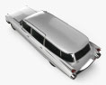 Cadillac Fleetwood 75 Miller-Meteor 霊柩車 1959 3Dモデル top view
