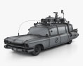 Cadillac Miller-Meteor Ghostbusters Ectomobile 3d model wire render