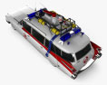 Cadillac Miller-Meteor Ghostbusters Ectomobile 3d model top view